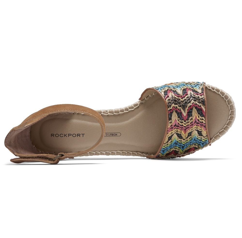Rockport Sandaler Dam Olika Färger - Marah Woven Ankle Strap - TFBIH7251